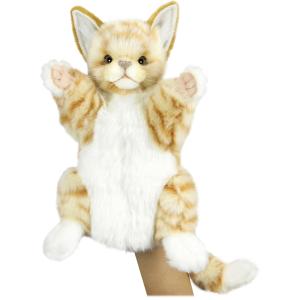 HANSA ハンドパペット ネコ ジンジャー（茶）CAT GINGER PUPPET 猫 ぬいぐるみ パペット