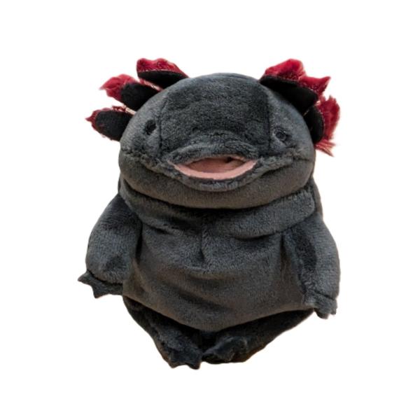 もちうぱ ブラック mini ミニサイズ ボールチェーン付 ウーパールーパー ぬいぐるみ シナダグロ...