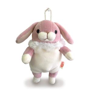 もちうさ ロップイヤー ベージュ ミニ ボールチェーンマスコット