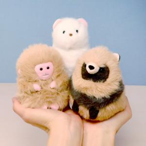 わたぽ ぬいぐるみ たぬき さる おこじょ 内藤デザイン研究所 タヌキ サル オコジョ