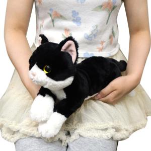 ひざねこ Sサイズ ブラウン 猫のぬいぐるみ 本物みたいな重さ