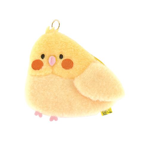 ぽわびより フラットポーチ オカメインコ 鳥 サンレモン