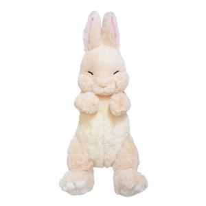 ★ウサギページ★ もちうさ 立ち耳 ベージュLサイズ うさぎ ぬいぐるみ ウサギ