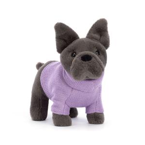 Sweater French Bulldog Purple フレンチブルドッグ ぬいぐるみ  Jellycat ジェリーキャット 犬｜hondastore