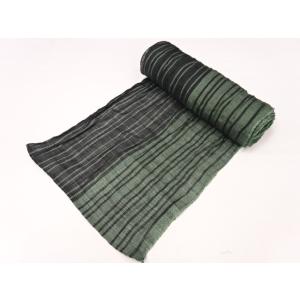 大人 兵児帯 本物志向 緑 黒 グリーン ブラ...の詳細画像2