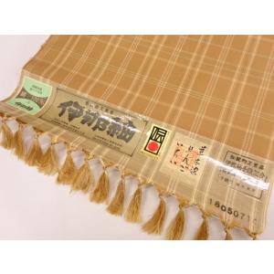 伊那紬 反物 着物 草木染 りんご いちい ク...の詳細画像2