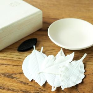紙のお香 リニューアル PAPER INCENSE【HA KO 02 6枚入 桐箱 香皿付き 