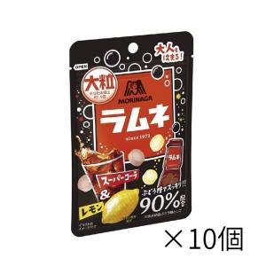森永製菓 大粒ラムネ スーパーコーラ&amp;レモン 38g  ×10個