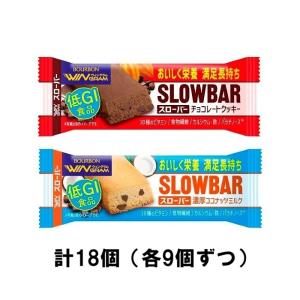 ブルボン スローバー2種セット（チョコレートクッキー、濃厚ココナッツミルク　各9個ずつ） ×18個
