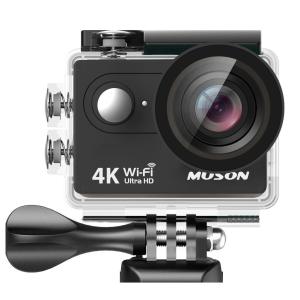 MUSON ムソン アクションカメラ 4K 30M防水 12...