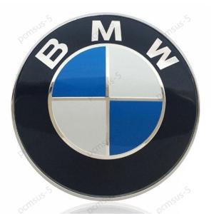 BMW エンブレム 82mm 高品質 高耐久性 ブラックベース フロント リア 交換 ロゴ ブルー｜ハニーストア