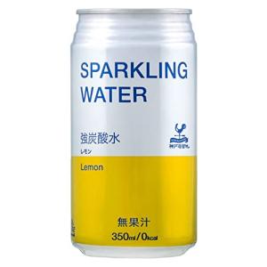 神戸居留地 スパークリングウォーター 強炭酸水 レモン 缶 350ml × 24本   ソーダ 炭酸水 国産