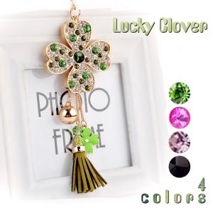 クローバーストラップ 本物の四つ葉のクローバーが入ってる 人気の