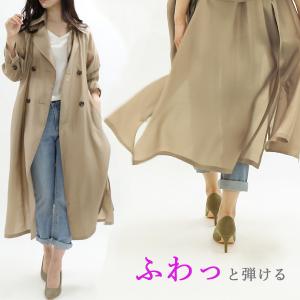 シアー トレンチコート レディース ロング ロング丈 アウター ロングコート ライトアウター 大きいサイズ 30代 40代 50代 春