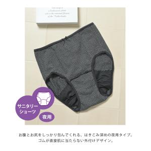 ショーツ サニタリーショーツ 防水 防臭 黒 ...の詳細画像1