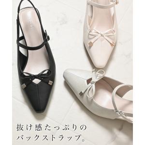パンプス 靴 シューズ オフィス きれいめ リ...の詳細画像1