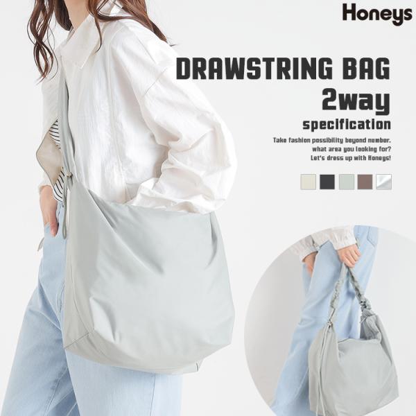 鞄 バッグ ハンドバッグ ショルダーバッグ 肩掛け 斜め掛け 収納 トレンド 白 黒 レディー Ho...