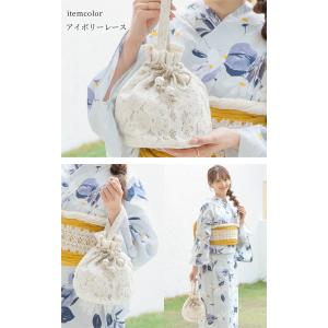 巾着 浴衣 和小物 ウォッシャブル 浴衣小物 ...の詳細画像4