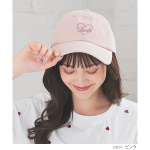 帽子 キャップ ハート ロゴ 刺繍 綿100%...の詳細画像5