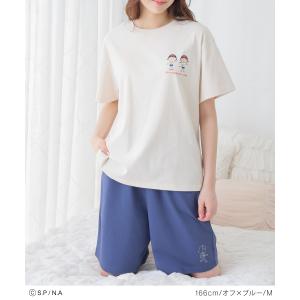 部屋着 キャラクター Tシャツ レディース S...の詳細画像1