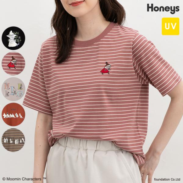 トップス Tシャツ 半袖Tシャツ カットソー 半袖 コットン 綿 UVカット ムーミン キャラクター...