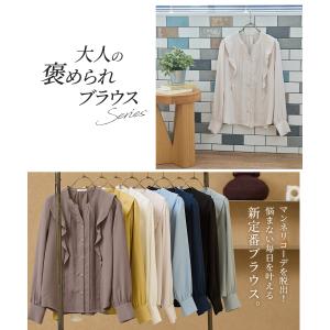 【WEB限定】トップス ブラウス 長袖 大きい...の詳細画像2