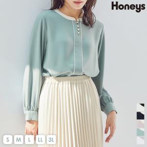 トップス ブラウス 長袖 ボリューム袖 通勤 オフィス