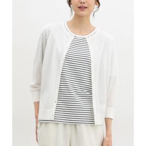 トップス カーディガン UVカット クルーネッ...の詳細画像3