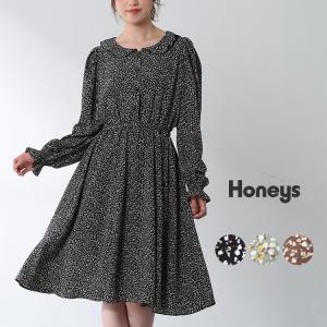 ワンピース 長袖 きれいめ 可愛い 春 夏 秋 冬 Honeys ハニーズ プリーツ切替ワンピース ハニーズ Paypayモール店 通販 Paypayモール