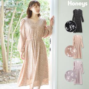 ワンピース 長袖 きれいめ 可愛い 春 夏 秋 冬 Honeys ハニーズ プリーツ切替ワンピース ハニーズ Paypayモール店 通販 Paypayモール