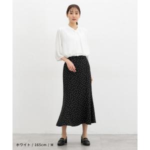 トップス 大きいサイズ オフィス きれいめ ア...の詳細画像2