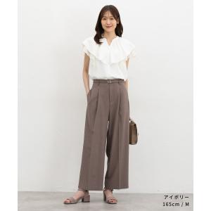 トップス ブラウス ノースリーブ オフィス き...の詳細画像1