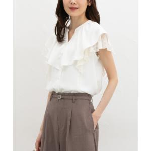 トップス ブラウス ノースリーブ オフィス き...の詳細画像2