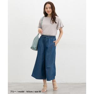 ボトムス パンツ デニム ハニさら 大きいサイ...の詳細画像2