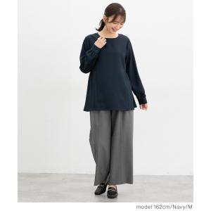 トップス 長袖 オフィス きれいめ フェミニン...の詳細画像4