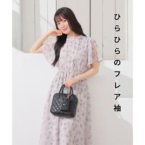 半袖 ロング丈 大きいサイズ 花柄 無地 ピン...の詳細画像1