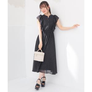 ワンピース 半袖 ロング丈 大きいサイズ フリ...の詳細画像2