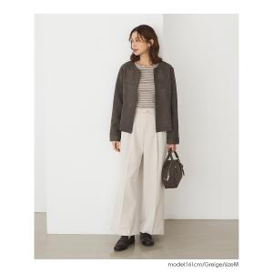 ボトムス パンツ 大きいサイズ オフィス きれ...の詳細画像1