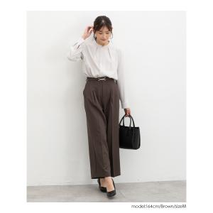 ボトムス パンツ 大きいサイズ オフィス きれ...の詳細画像4
