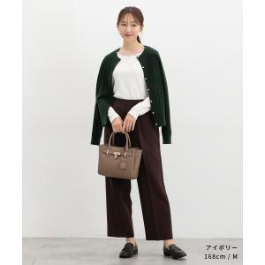 トップス カットソー 長袖 大きいサイズ オフ...の詳細画像1