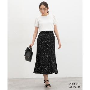 トップス カットソー 半袖 接触冷感 ハニさら...の詳細画像3