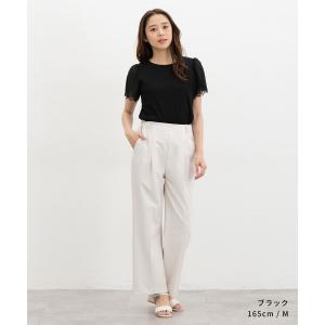 トップス カットソー 半袖 接触冷感 ハニさら...の詳細画像4