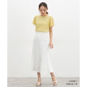 トップス カットソー 半袖 接触冷感 ハニさら...の詳細画像5