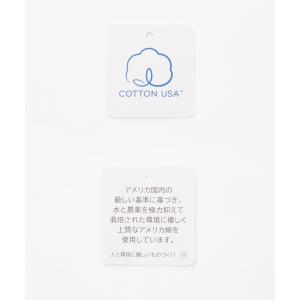カットソー USAコットン 綿混 ギャザー 袖...の詳細画像1