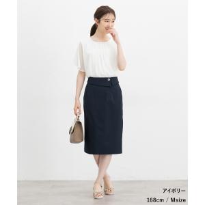 トップス ブラウス 半袖 接触冷感 大きいサイ...の詳細画像2