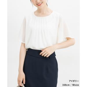 トップス ブラウス 半袖 接触冷感 大きいサイ...の詳細画像3