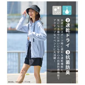 トップス ラッシュガード パーカー 長袖 ハニ...の詳細画像5