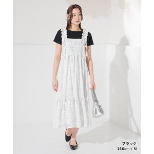 カットソー 半袖 短め丈 ストレッチ テレコ素...の詳細画像2
