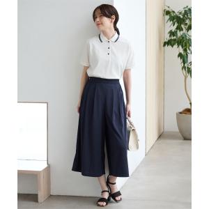 ボトムス パンツ ガウチョパンツ ハニさら 大...の詳細画像3