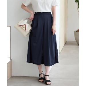 ボトムス パンツ ガウチョパンツ ハニさら 大...の詳細画像4